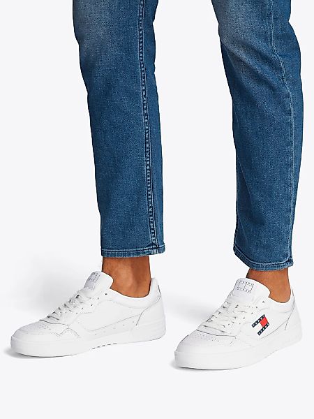 Tommy Jeans Sneaker "(NEW) TJM CUPSOLE LEATHER ESS", Freizeitschuh, Halbsch günstig online kaufen