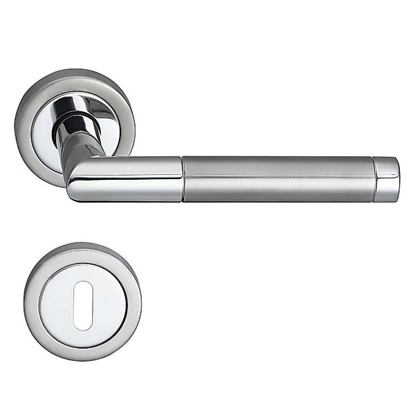 MeinTürgriff Drückergarnitur Nizza Edelstahl/Chrom Türgriff Türdrücker Rose günstig online kaufen