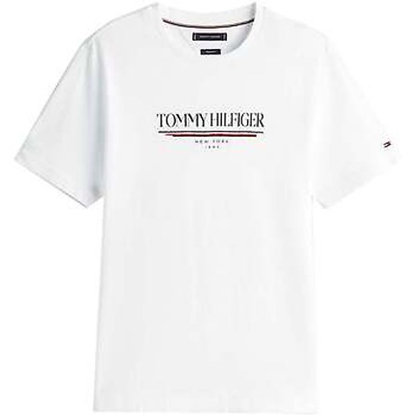 Tommy Hilfiger  T-Shirt Logo Crew Graphic T-Shirt White günstig online kaufen
