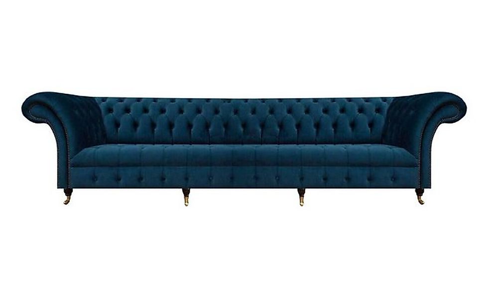 Xlmoebel Chesterfield-Sofa Designer Wohnzimmer Couch mit blauem Viersitzer günstig online kaufen