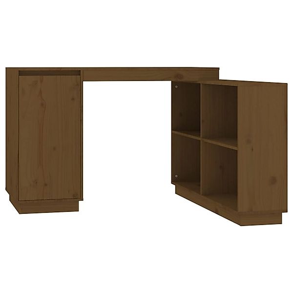 vidaXL Schreibtisch Honigbraun 110x50x75 cm Massivholz Kiefer 814507 günstig online kaufen