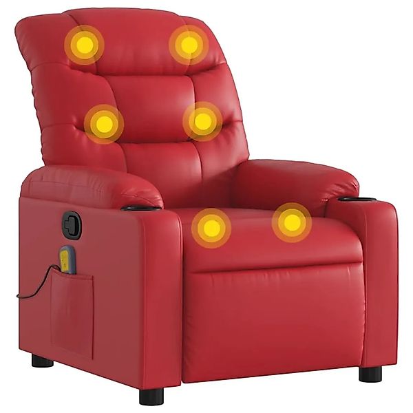 vidaXL Massagesessel Rot Kunstleder 374145 günstig online kaufen