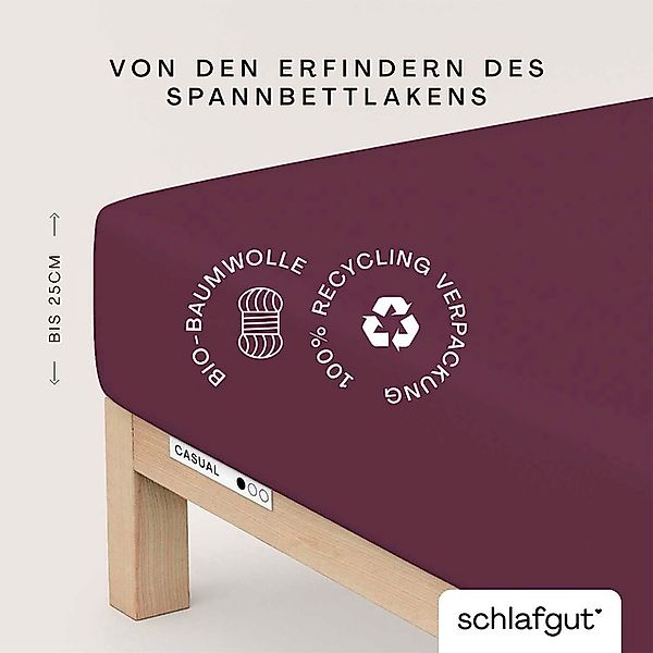 Schlafgut Spannbettlaken "CASUAL u.a. in Gr. 90x200, 140x200 oder 180x200 c günstig online kaufen