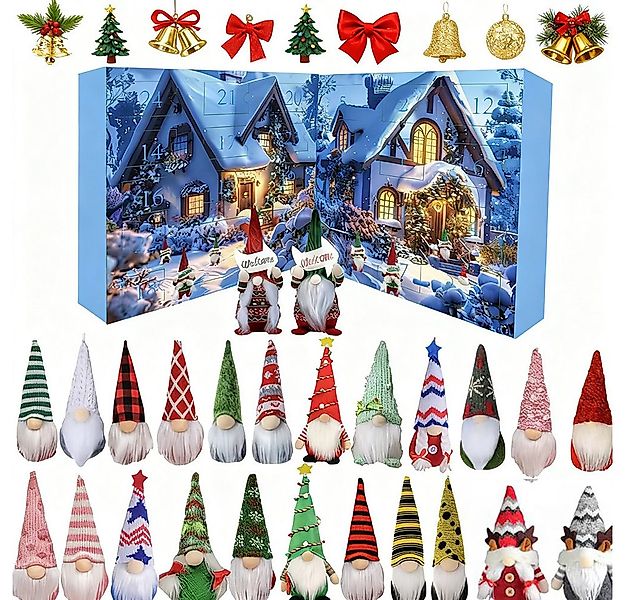 CLTYQ Adventskalender Gnome Adventskalender 2025, 24 Tage Weihnachtsgnome C günstig online kaufen