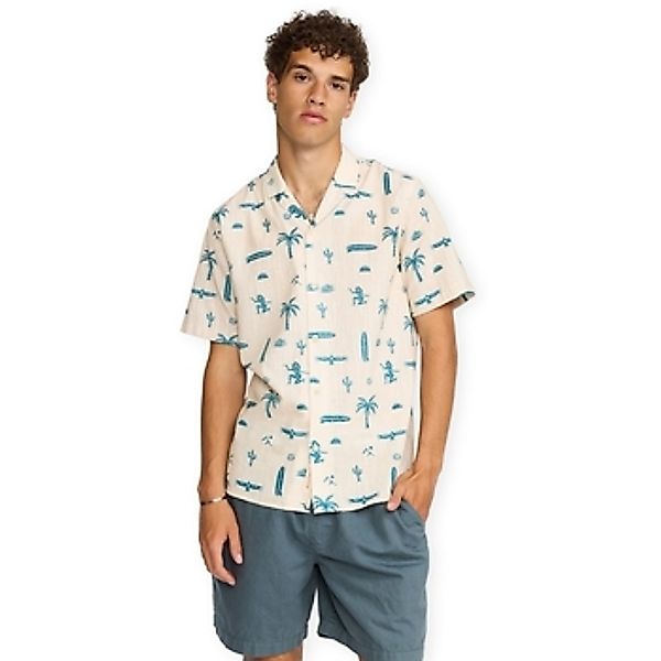 Revolution  Kurzarm Hemdbluse Cuban Shirt 3250 - Off White günstig online kaufen