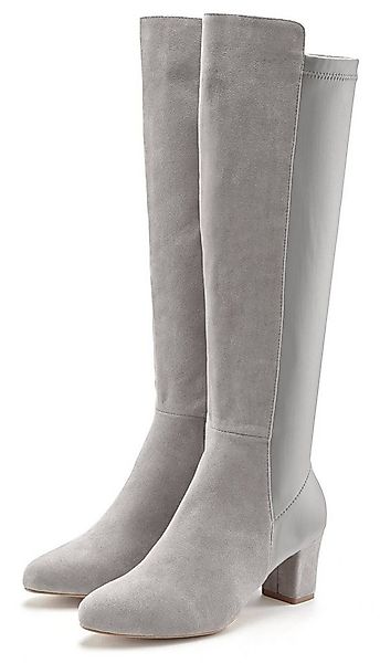 LASCANA Stiefel mit Stretcheinsatz und Langschaft, Stiefelette, Langer Stie günstig online kaufen