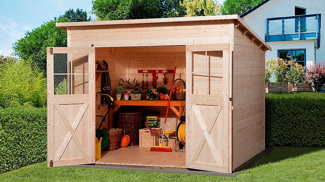 weka Gartenhaus "325 Gr.3, natur, 19 mm" günstig online kaufen
