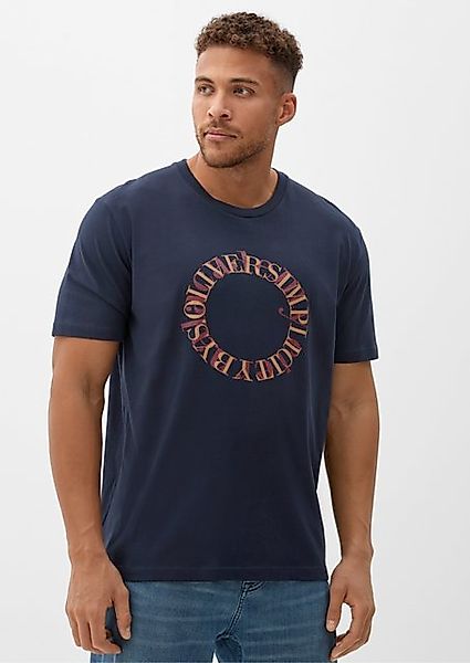 s.Oliver Kurzarmshirt Baumwoll-T-Shirt mit Frontprint günstig online kaufen