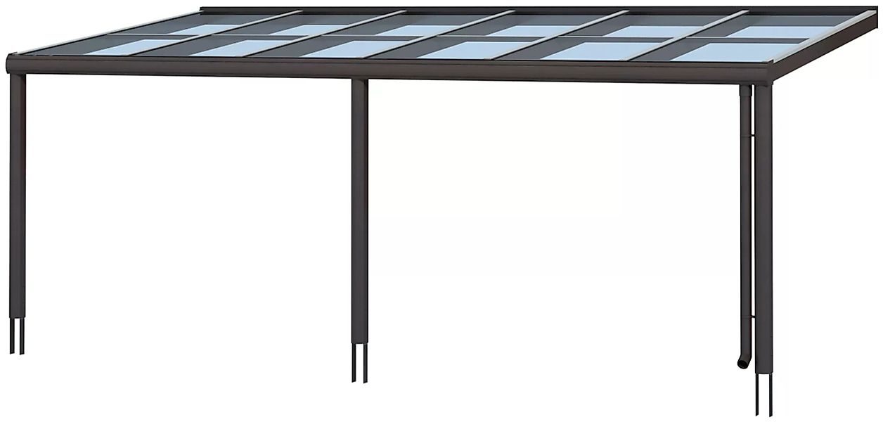 Skan Holz Terrassenüberdachung Monza 648 x 307 cm Aluminium Anthrazit günstig online kaufen