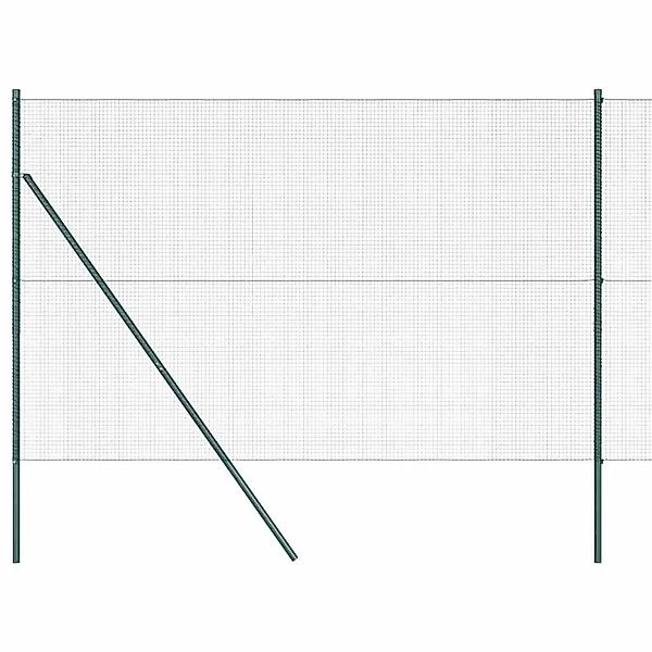 vidaXL Zaunpfosten Grün 50 x 1,5 m 16 x 16 mm Maschen Stahl und PVC 3351773 günstig online kaufen