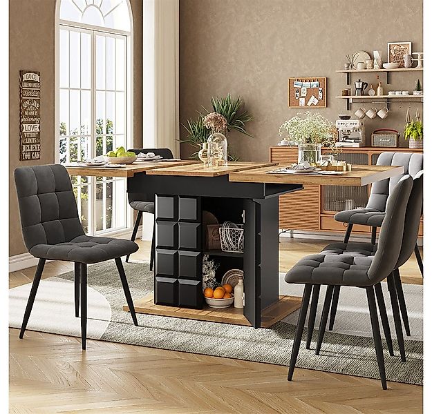 MODFU Esstisch Kompakter Esstisch (für 4-6 Personen mit integriertem Staura günstig online kaufen