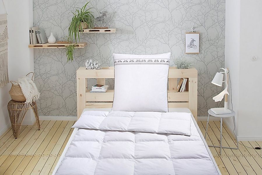 Älgdröm Daunenbettdecke + Kopfkissen Sorsele, Bettdecke 135x200 cm oder 155 günstig online kaufen