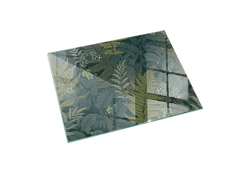 Tulup Bodenschutzplatte Grün Pflanzenmotive, Gehärtetem Glas Kaminbodenplat günstig online kaufen