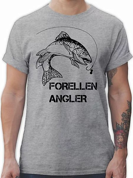 Shirtracer T-Shirt Forellenangler - schwarz Angler Geschenke günstig online kaufen