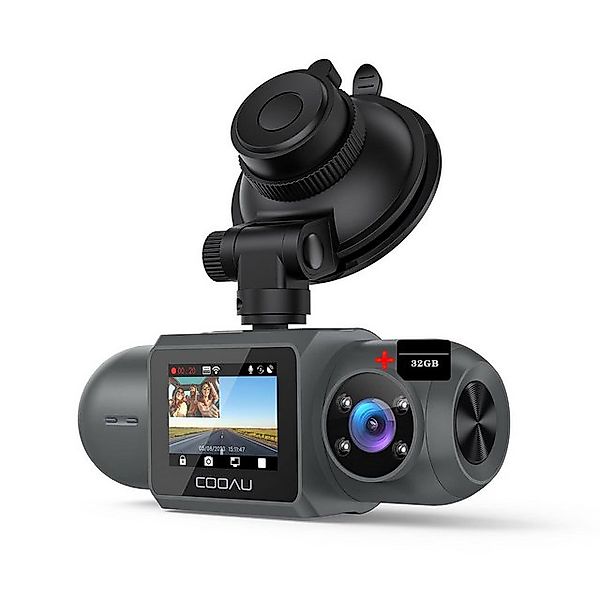 COOAU Auto Vorne innen 2.5k/1080P WiFi GPS Dual Dash Cam mit Speicherkarte günstig online kaufen