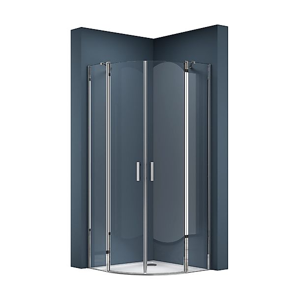 doporro Eckdusche Duschkabine Viertelkreis 6mm ESG-Sicherheitsglas günstig online kaufen
