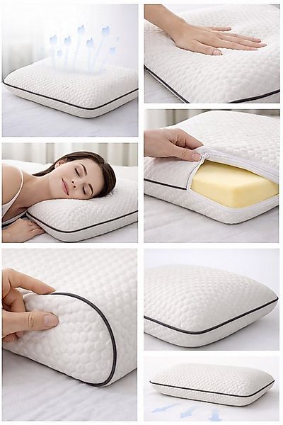 inter Kopfkissen Orthopädisches Nackenstützkissen Memory Foam Visco-Kissen günstig online kaufen