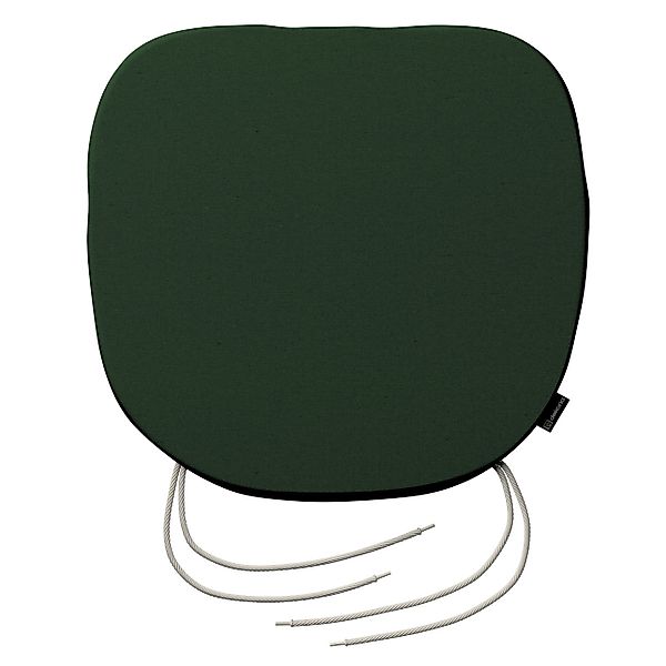Stuhlkissen Marcus mit Bindeschnur, dunkelgrün, 40 x 37 x 2,5 cm, Quadro (1 günstig online kaufen