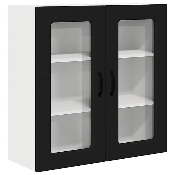 vidaXL Küchenwandschrank mit Tür Schwarz 80 x 31 x 80 cm Holzwerkstoff 8847 günstig online kaufen