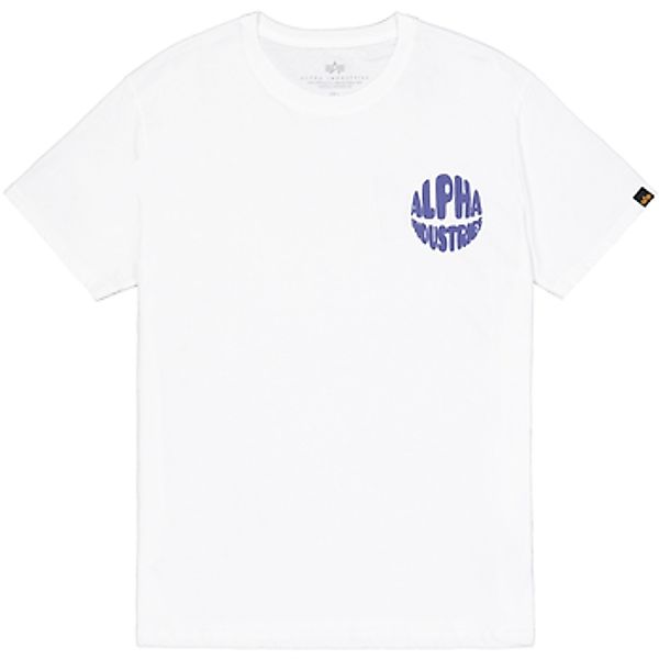 Alpha Industries  T-Shirts & Poloshirts Logo T Back Print - white günstig online kaufen