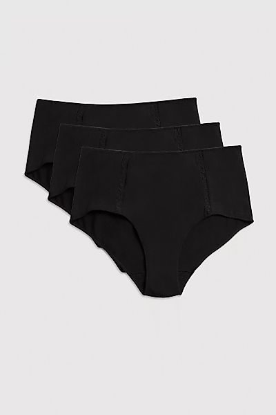 YSABEL MORA Maxislip "BASIC COLLECTION COTTON WITH LACE", (3er Pack), mit r günstig online kaufen