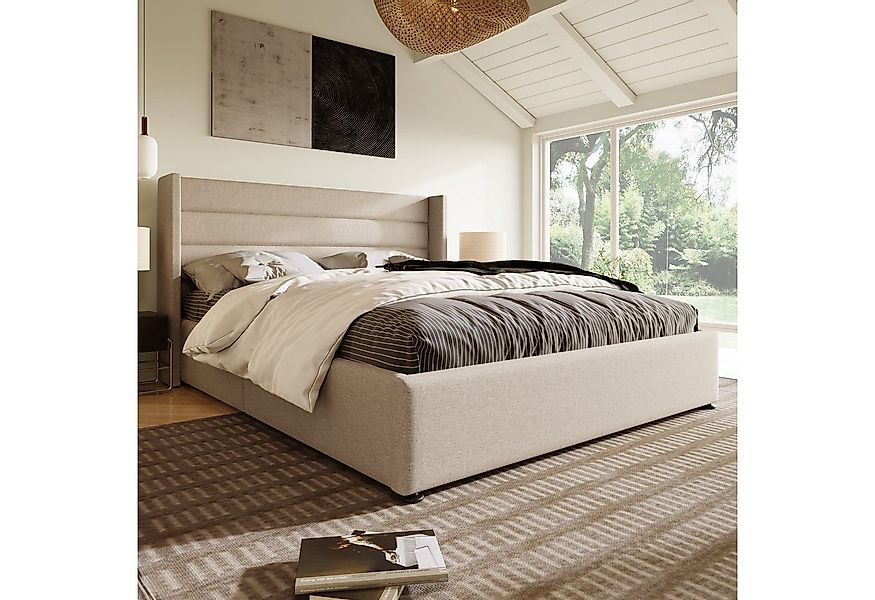 STILVORA Polsterbett 160x200 Hydraulisch Stauraumbett Doppelbett mit Latten günstig online kaufen