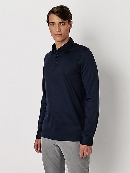 DESOTO Langarm-Poloshirt Jerseypolo Essential Kent langarm Flexibler Stretc günstig online kaufen