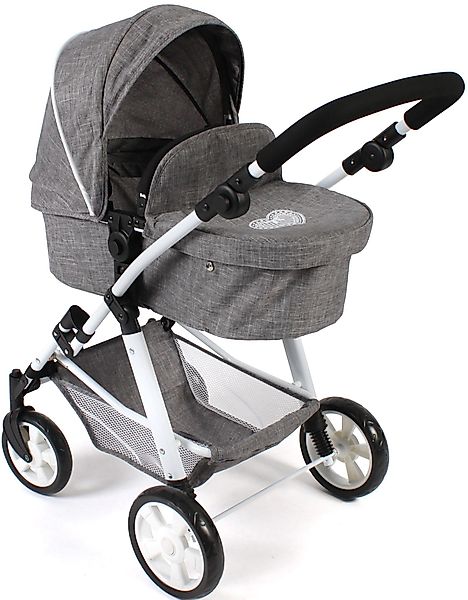 CHIC2000 Kombi-Puppenwagen Nele, Jeans Grey, zusammenklappbar günstig online kaufen