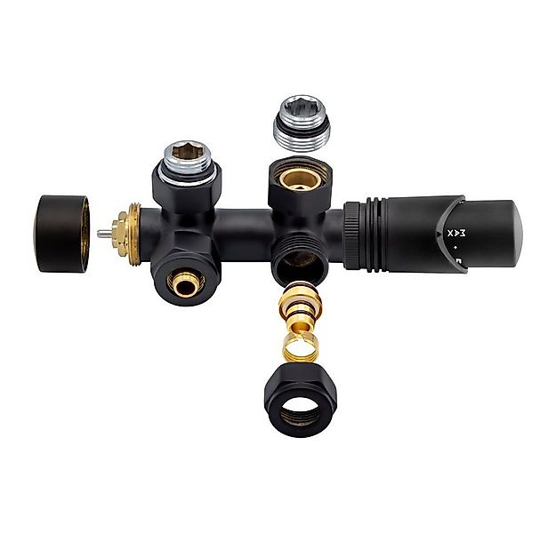 Belrad Heizkörper BLR316, Anschlussgarnitur Mittelanschluss Multiblock Eck günstig online kaufen