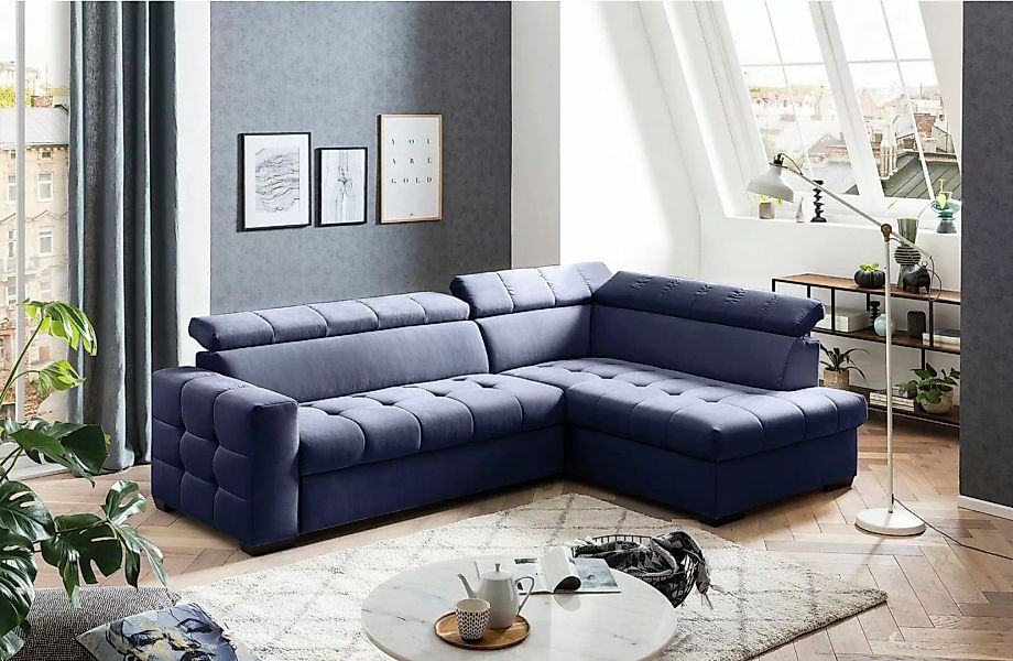 exxpo - sofa fashion Ecksofa Otusso, L-Form, Steppung im Sitzbereich, wahlw günstig online kaufen