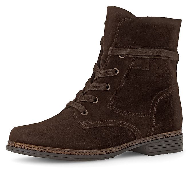 Gabor Schnürboots, Blockabsatz, Schnürstiefelette mit schaftumwickelenden günstig online kaufen