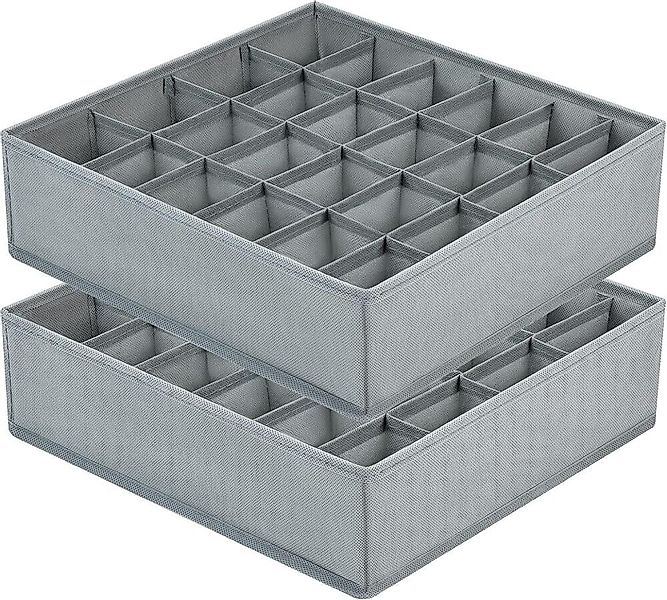 FELIXLEO Aufbewahrungsbox 2 Aufbewahrungsboxen mit 24 Fächern für Socken un günstig online kaufen