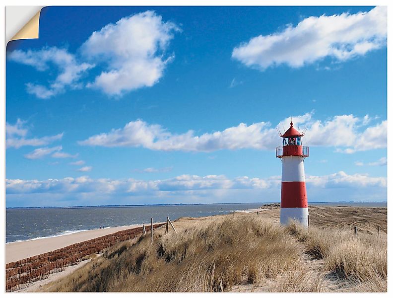 Artland Leinwandbild "Leuchtturm Sylt", Gebäude, (1 St.), auf Keilrahmen ge günstig online kaufen