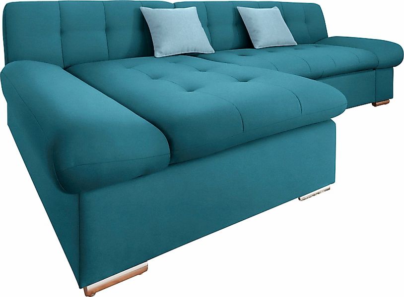TRENDMANUFAKTUR Ecksofa "Reggae II, moderne Optik, Armteilverstellung, B/T günstig online kaufen