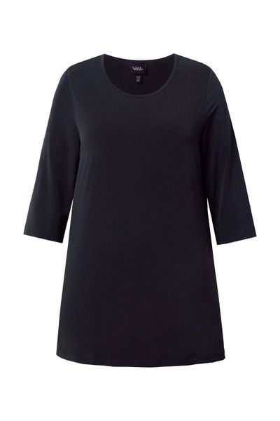 Ulla Popken Longshirt Longshirt Rundhalsausschnitt 3/4-Arm günstig online kaufen