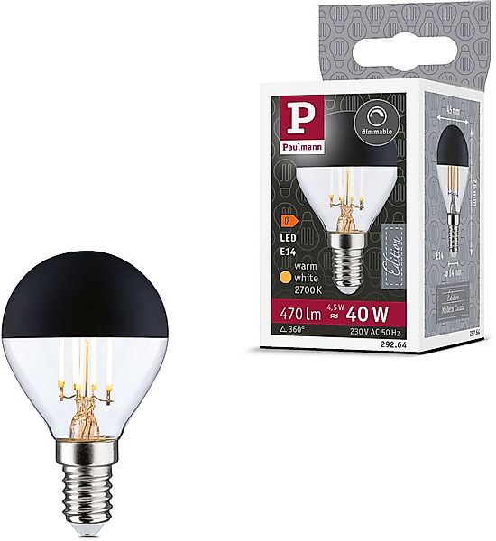 Paulmann LED-Leuchtmittel »LED Tropfen Kopfspiegel 470lm E14 2700K 4,5W 230 günstig online kaufen