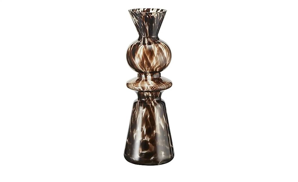 HOME STORY Vase   ¦ braun ¦ Glas ¦ Maße (cm): H: 41  Ø: 14 Accessoires > Va günstig online kaufen
