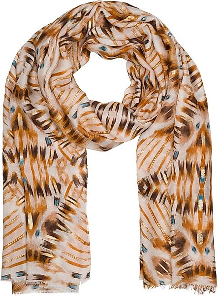 styleBREAKER Modeschal Schal Batik Muster Metallic günstig online kaufen