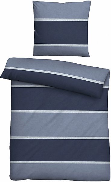 Biberna Bettwäsche "Jonas" 2 Stk. kuschelig warm, weich, pflegeleicht, 100% günstig online kaufen