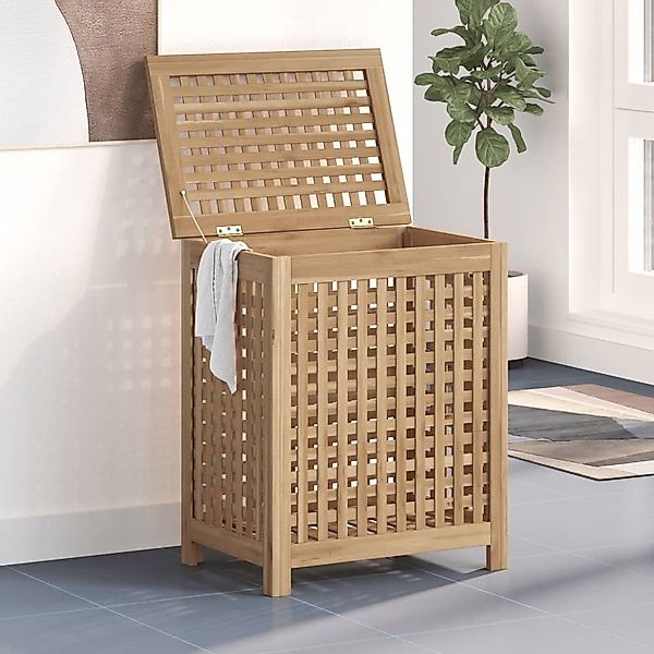 Vellora Wäschekorb Wäschebehälter 50x35x60 cm Massivholz günstig online kaufen