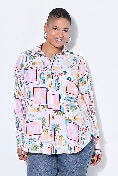 Studio Untold Hemdbluse Hemdbluse oversized Patch-Print günstig online kaufen