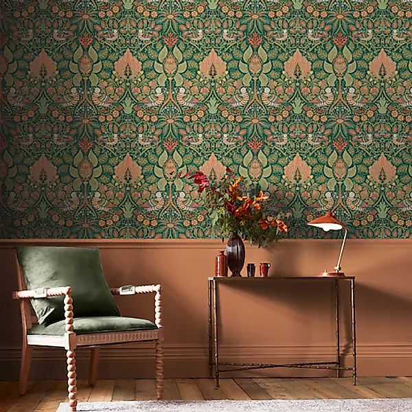WILLIAM MORRIS AT HOME Vliestapete »Dove & Rose Woodland« Motiv glatt Desig günstig online kaufen