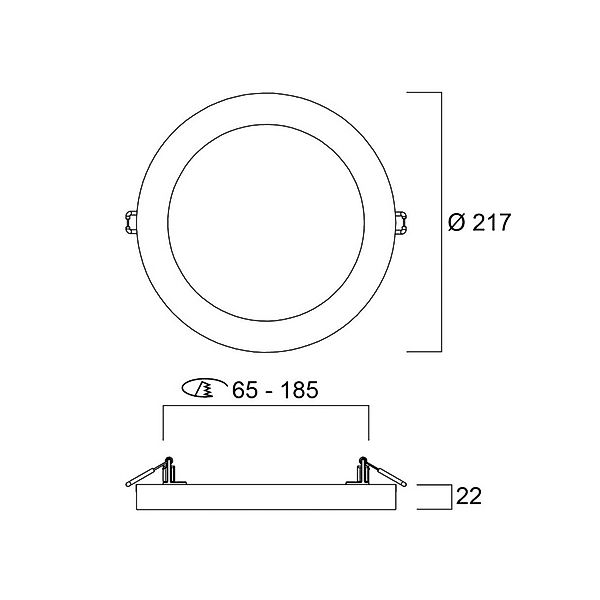 LED-Deckenleuchte START 5in1, weiß, Ø 22 cm, CCT, dimmbar günstig online kaufen