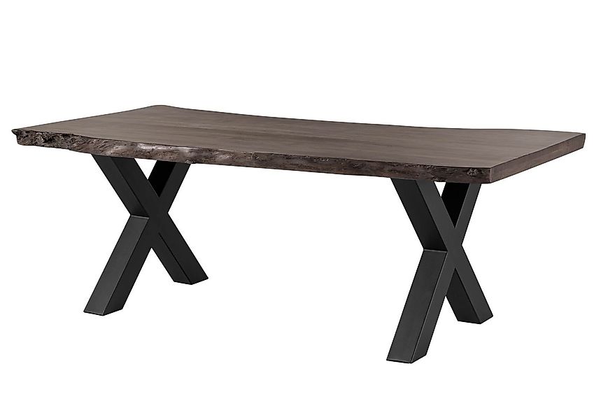 Massivmoebel24 Baumkantentisch FREEFORM (Baumtisch Akazie 200x100x77 günstig online kaufen