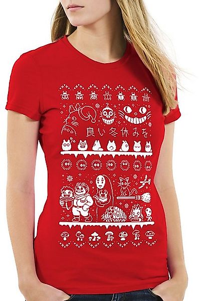 style3 T-Shirt Ghibli Anime Christmas Sweater totoro mononoke schloss chihi günstig online kaufen