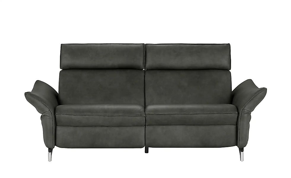 himolla Einzelsofa aus Echtleder 1926 ¦ grau ¦ Maße (cm): B: 194 H: 94 T: 9 günstig online kaufen
