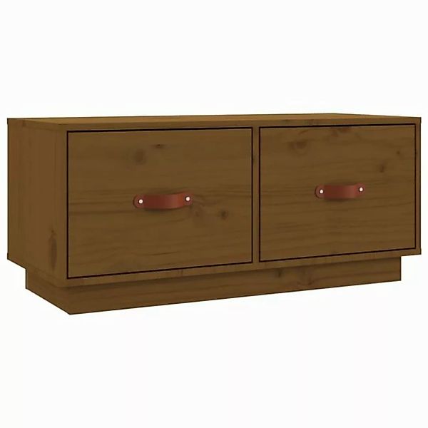 furnicato TV-Schrank Honigbraun 80x34x35 cm Massivholz Kiefer (1-St) günstig online kaufen