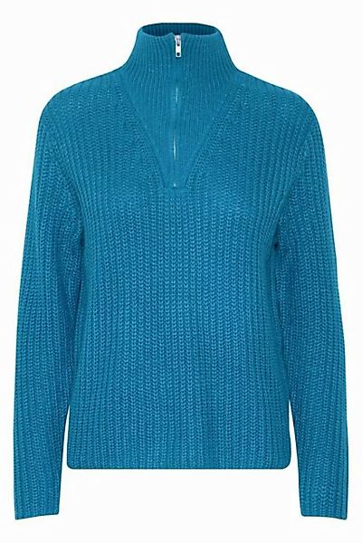 b.young Strickpullover Grobstrick Pullover Troyer Sweater mit Reißverschlus günstig online kaufen