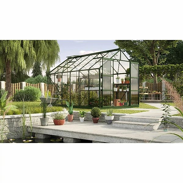 Vitavia Gewächshaus Uranus 9900 Smaragd 9,9 m² inkl. Fundament günstig online kaufen