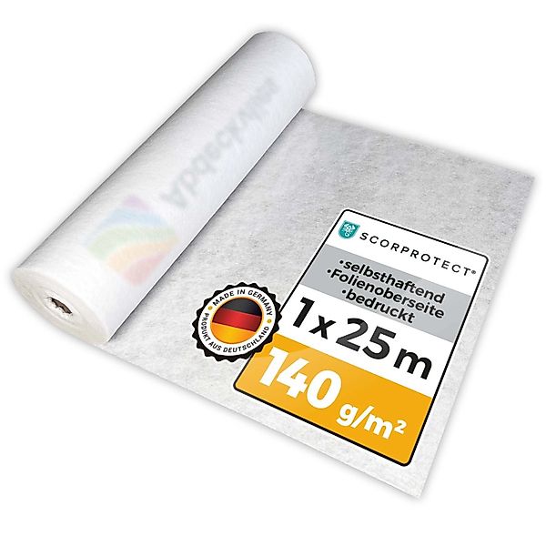 Scorprotect Boden- und Treppenschutzvlies Selbsthaftend Mit Logo 1 M X 25 M günstig online kaufen